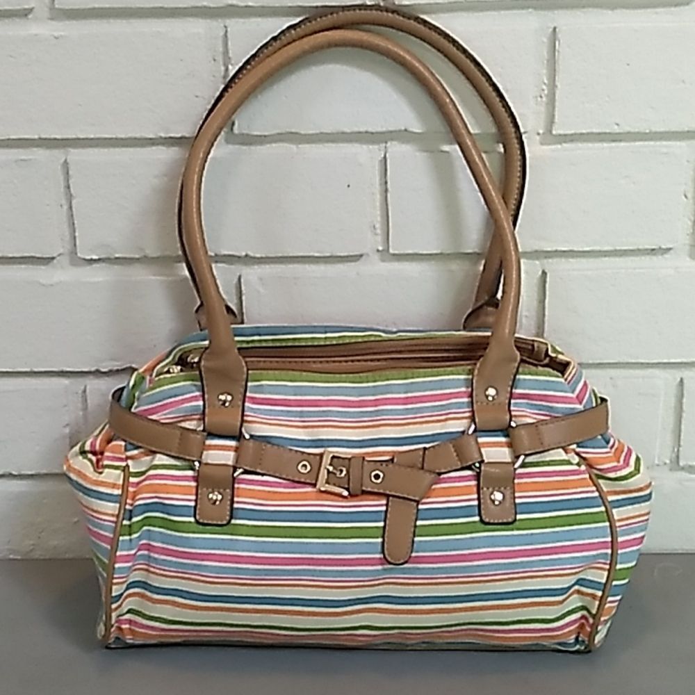 Croft & Barrow Multicolor Stripe Bag.